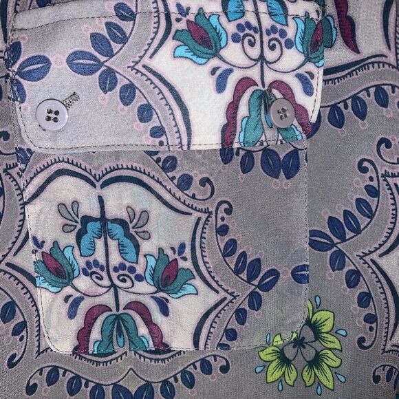 Collective Concepts Blue multi Blouse stitch fix - Picture 5 of 8